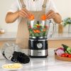 VEVOR Food Processor, 14-Cup Vegetable Chopper for Chopping, Mixing, Slicing, and Kneading Dough, 600 Watts Stainless Steel Blade Professional Electri