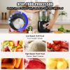 VEVOR Food Processor, 9-Cup Vegetable Chopper for Chopping, Slicing, Shredding, Puree, and Kneading, 600 Watts Stainless Steel Blade Professional Elec