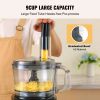 VEVOR Food Processor, 9-Cup Vegetable Chopper for Chopping, Slicing, Shredding, Puree, and Kneading, 600 Watts Stainless Steel Blade Professional Elec