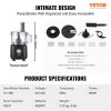 VEVOR Food Processor, 9-Cup Vegetable Chopper for Chopping, Slicing, Shredding, Puree, and Kneading, 600 Watts Stainless Steel Blade Professional Elec