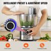 VEVOR Food Processor, 14-Cup Vegetable Chopper for Chopping, Mixing, Slicing, Puree, and Kneading Dough, 650 Watt Stainless Steel Blade Professional E