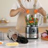VEVOR Food Processor, 14-Cup Vegetable Chopper for Chopping, Mixing, Slicing, Puree, and Kneading Dough, 650 Watt Stainless Steel Blade Professional E