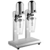 VEVOR Milkshake Maker, Double-Head Milkshake Machine, 560W Milkshake Mixer, Malt Maker with 800ml Cups (Stainless Steel/PC), 2-Speed Electric Milk Sha