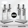 VEVOR Milkshake Maker, Double-Head Milkshake Machine, 560W Milkshake Mixer, Malt Maker with 800ml Cups (Stainless Steel/PC), 2-Speed Electric Milk Sha