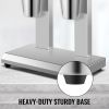 VEVOR Milkshake Maker, Double-Head Milkshake Machine, 560W Milkshake Mixer, Malt Maker with 800ml Cups (Stainless Steel/PC), 2-Speed Electric Milk Sha