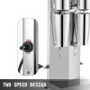 VEVOR Milkshake Maker Kit, Stainless Steel Electric Milkshake Maker, 180W Milkshake Machine, Double Head Classic Milkshake Maker with 800ml Cup, Silve