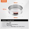 VEVOR Flour Sieve Fine Mesh Stainless Steel 10 Mesh Flour Sifter for Baking Cake