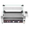 Electric 12 Hot Dog 5 Roller Commercial Grill Cooker Machine Cover 750W