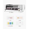 Electric 12 Hot Dog 5 Roller Commercial Sausage Grill Cooker Machine 750W