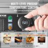 VEVOR Commercial Electric Griddle, 2800W Countertop Half-Flat Top Grill, 122℉-572℉ Adjustable Temp, 28.74x15.75x0.39in Stainless Steel Griddle Grill w