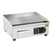 VEVOR Commercial Electric Griddle, 1700W Countertop Flat Top Grill, 122℉-572 ℉ Adjustable Temp, 17.72 x 11.81 x 0.39in Stainless Steel Griddle Grill w