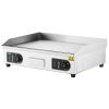 VEVOR Commercial Electric Griddle, 2800W Countertop Flat Top Grill, 122℉-572 ℉ Adjustable Temp, 25.98 x 15.75 x 0.39in Stainless Steel Griddle Grill w