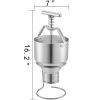 VEVOR Donut Depositor 5L Capacity Donut Dropper Hopper Food-Grade Aluminum Manual Donut Dispenser 6 Adjustable Thicknesses Donut Hopper with Stand Don