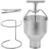 VEVOR Donut Depositor 5L Capacity Donut Dropper Hopper Food-Grade Aluminum Manual Donut Dispenser 6 Adjustable Thicknesses Donut Hopper with Stand Don