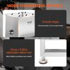 Manual Meat Mixer  Tank Mixing Max 15LB for Meat Sausage Mixer Machine Silver