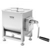 Manual Meat Mixer  Tank Mixing Max 15LB for Meat Sausage Mixer Machine Silver