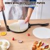 VEVOR Tortilla Press, 10 Inch Tortilla and Roti Maker, Cast Iron Heavy Duty Tortilladora Press, Pre-Seasoned Pataconera Maker with 100 Pcs Parchment P