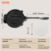 VEVOR Tortilla Press, 10 Inch Tortilla and Roti Maker, Cast Iron Heavy Duty Tortilladora Press, Pre-Seasoned Pataconera Maker with 100 Pcs Parchment P