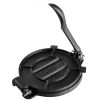 VEVOR Tortilla Press, 10 Inch Tortilla and Roti Maker, Cast Iron Heavy Duty Tortilladora Press, Pre-Seasoned Pataconera Maker with 100 Pcs Parchment P