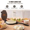VEVOR Tortilla Press, 8 Inch Tortilla and Roti Maker, Cast Iron Heavy Duty Tortilladora Press, Pre-Seasoned Pataconera Maker with 100 Pcs Parchment Pa