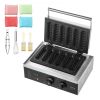 VEVOR 6PCS Commercial Waffle Stick Maker Waffle Baker Hot Dog Waffle Iron 1500W