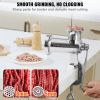 VEVOR Manual Meat Grinder, All Parts Stainless Steel, Hand Operated Meat Grinding Machine with Tabletop Clamp, 2 Grinding Plates & Sausage Stuffer, Id
