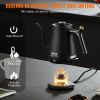 VEVOR 1L Electric Gooseneck Kettle, 1200W Fast Heating Gooseneck Pour Over Coffee Tea Kettle, 304 Food Grade Stainless Steel Hot Water Boiler Heater w