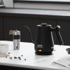 VEVOR 1L Electric Gooseneck Kettle, 1200W Fast Heating Gooseneck Pour Over Coffee Tea Kettle, 304 Food Grade Stainless Steel Hot Water Boiler Heater w