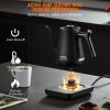VEVOR Electric Gooseneck Kettle 1L, Temperature Control Pour Over Coffee Kettle with 5 Variable Presets, 304 Food Grade Stainless Steel Hot Water Tea