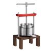 VEVOR Fruit Wine Press, 0.53 Gallon/2L, 2 Stainless Steel Barrels, Manual Juice Maker, Cider Apple Grape Tincture Vegetables Honey Olive Oil Making Pr