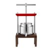 VEVOR Fruit Wine Press, 0.53 Gallon/2L, 2 Stainless Steel Barrels, Manual Juice Maker, Cider Apple Grape Tincture Vegetables Honey Olive Oil Making Pr