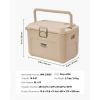 Portable Cooler 16.5 QT Insulated Hard Cooler 23 Can Capacity with Cup Holder