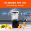 VEVOR Professional Blender with Shield, Commercial Countertop Blenders, 68 oz  Blender Combo, Stainless Steel 9 Speed & 5 Functions Blender, for Shake