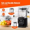 VEVOR Professional Blender with Shield, Commercial Countertop Blenders, 68 oz  Blender Combo, Stainless Steel 9 Speed & 5 Functions Blender, for Shake