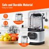 VEVOR Professional Blender with Shield, Commercial Countertop Blenders, 68 oz Jar Blender Combo, Stainless Steel 9 Speed & 5 Functions Blender, for Sh