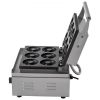 VEVOR 110V Commercial Waffle Donut Machine 6 Holes Double-Sided Heating 50-300℃, Electric Doughnut Maker 1550W, Non-stick Donut MakerTeflon-Coating fo