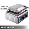 VEVOR 110V Commercial Waffle Donut Machine 6 Holes Double-Sided Heating 50-300℃, Electric Doughnut Maker 1550W, Non-stick Donut MakerTeflon-Coating fo