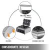 VEVOR 110V Commercial Waffle Donut Machine 6 Holes Double-Sided Heating 50-300℃, Electric Doughnut Maker 1550W, Non-stick Donut MakerTeflon-Coating fo