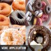VEVOR 110V Commercial Waffle Donut Machine 6 Holes Double-Sided Heating 50-300℃, Electric Doughnut Maker 1550W, Non-stick Donut MakerTeflon-Coating fo