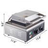 VEVOR 110V Commercial Waffle Donut Machine 6 Holes Double-Sided Heating 50-300℃, Electric Doughnut Maker 1550W, Non-stick Donut MakerTeflon-Coating fo
