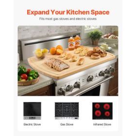 Noodle Board Stove Cover Bamboo Wood Stove Top Cover Kitchen Electric Gas Stove