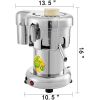 VEVOR Commercial Juice Extractor Heavy Duty Juicer Aluminum Casting and Stainless Steel Constructed Centrifugal Juice Extractor Juicing both Fruit and