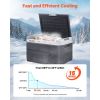 12 Volt Car Refrigerator Portable Freezer 42.3QT Electric Cooler for Camping