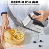 VEVOR Cordless Electric Hand Mixer, 250W, Continuously Variable Electric Handheld Mixer, with Turbo Boost Beaters Dough Hooks Storage Bag, Baking Supp