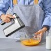 VEVOR Cordless Electric Hand Mixer, 250W, Continuously Variable Electric Handheld Mixer, with Turbo Boost Beaters Dough Hooks Storage Bag, Baking Supp