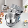 VEVOR Stand Mixer, 660W Electric Dough Mixer with 6 Speeds LCD Screen Timing, Tilt-Head Food Mixer with 5.8 Qt Stainless Steel Bowl, Dough Hook, Flat