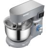 VEVOR Stand Mixer, 660W Electric Dough Mixer with 6 Speeds LCD Screen Timing, Tilt-Head Food Mixer with 5.8 Qt Stainless Steel Bowl, Dough Hook, Flat