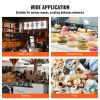 VEVOR Electric Donut Maker, 1550W Commercial Doughnut Machine with Non-stick Surface, 12 Hole Double-Sided Heating Waffle Machine Makes 12 Doughnuts,