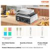 VEVOR Electric Donut Maker, 1550W Commercial Doughnut Machine with Non-stick Surface, 6 Holes Double-Sided Heating Waffle Machine Makes 6 Doughnuts, T
