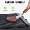 VEVOR Commercial Electric Griddle, 14.5" 1500W Indoor Countertop Grill, Stainless Steel Restaurant Teppanyaki Grill with Non Stick Iron Cooking Plate,